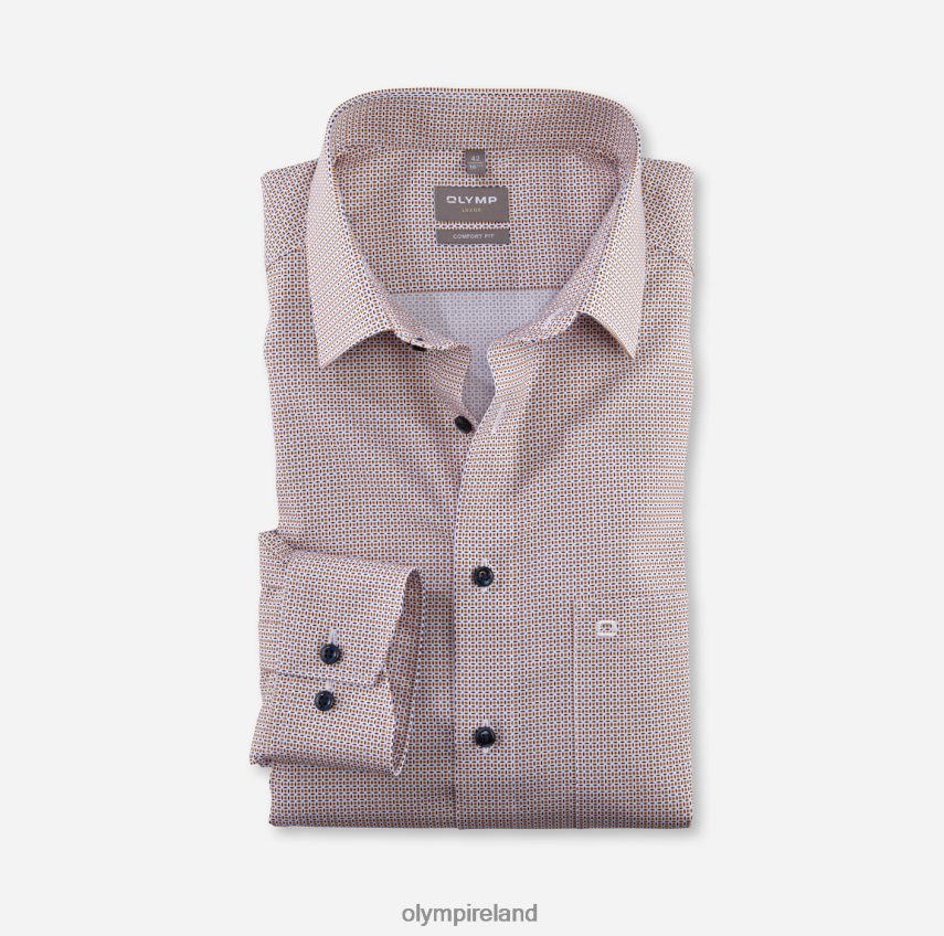 Clothing OLYMP Luxor Comfort Fit, Business Shirt, New Kent, Mandarin 24L8461536