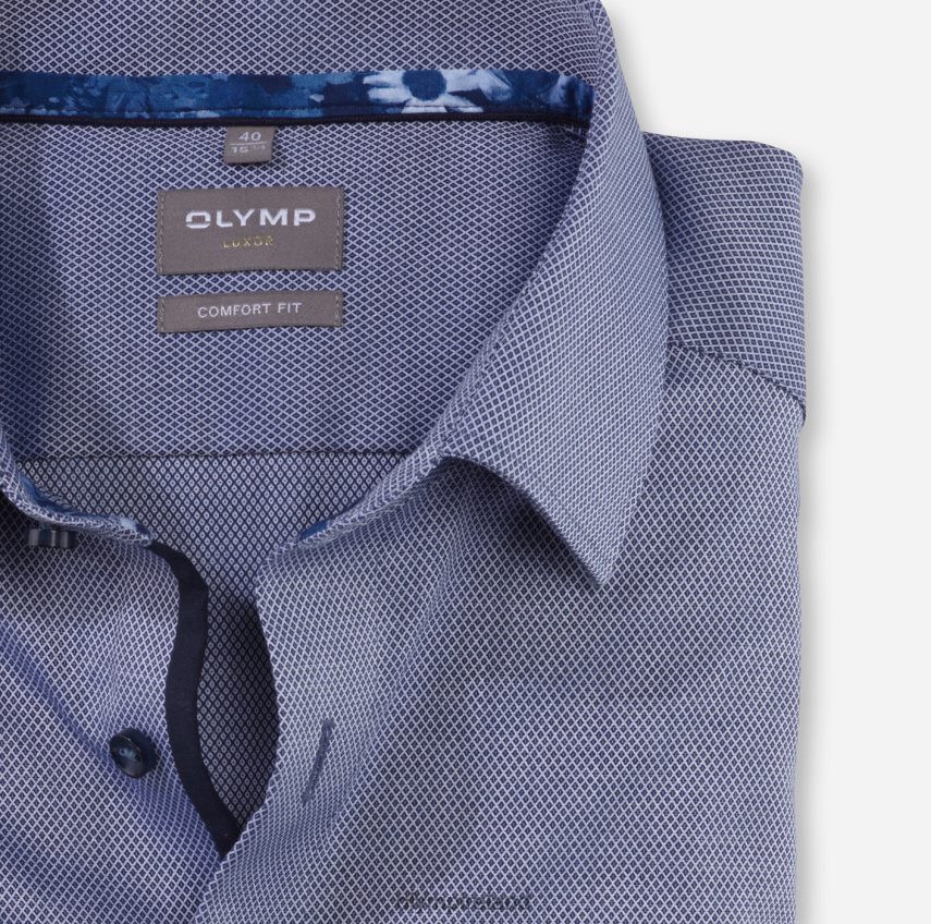 Clothing OLYMP Luxor Comfort Fit, Business Shirt, New Kent, Marine 24L8461476
