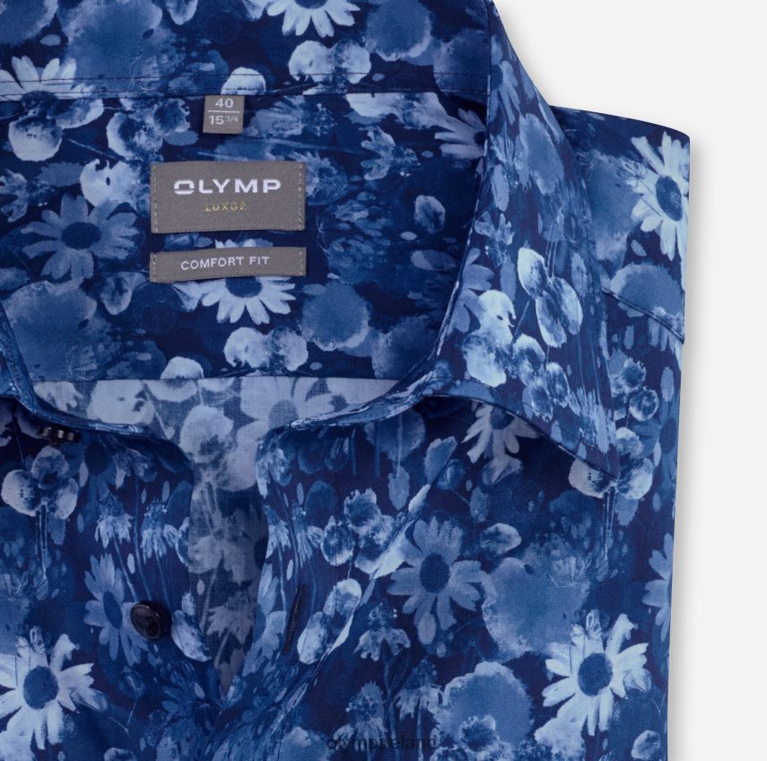 Clothing OLYMP Luxor Comfort Fit, Business Shirt, New Kent, Marine 24L8461492