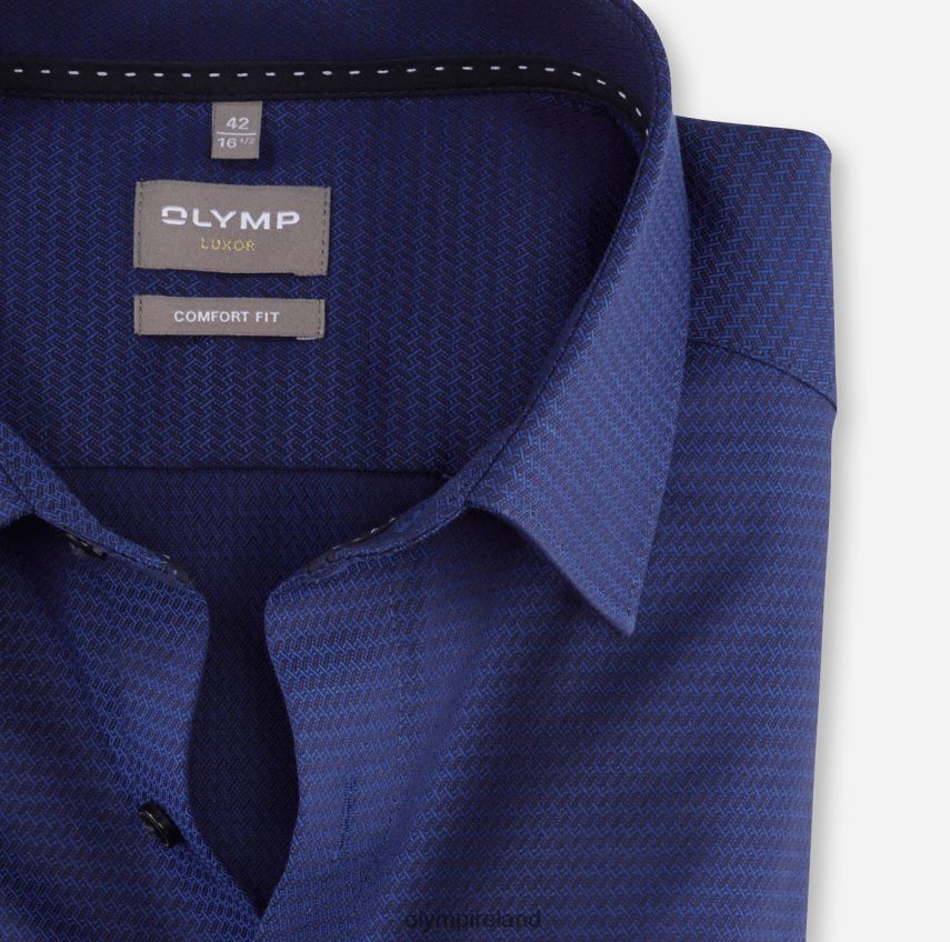 Clothing OLYMP Luxor Comfort Fit, Business Shirt, New Kent, Marine 24L8461506