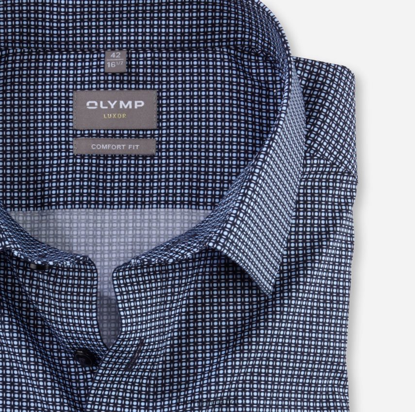 Clothing OLYMP Luxor Comfort Fit, Business Shirt, New Kent, Marine 24L8461583