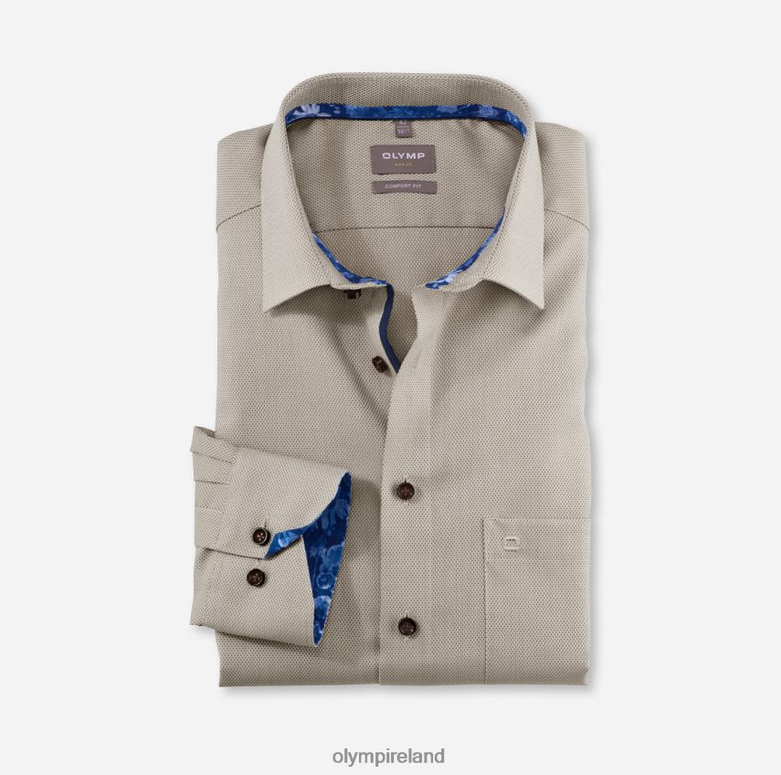 Clothing OLYMP Luxor Comfort Fit, Business Shirt, New Kent, Natural 24L8461479