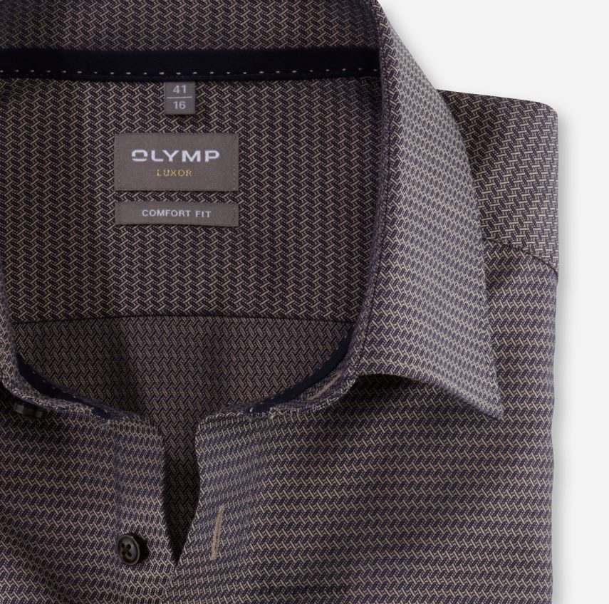 Clothing OLYMP Luxor Comfort Fit, Business Shirt, New Kent, Natural 24L8461482
