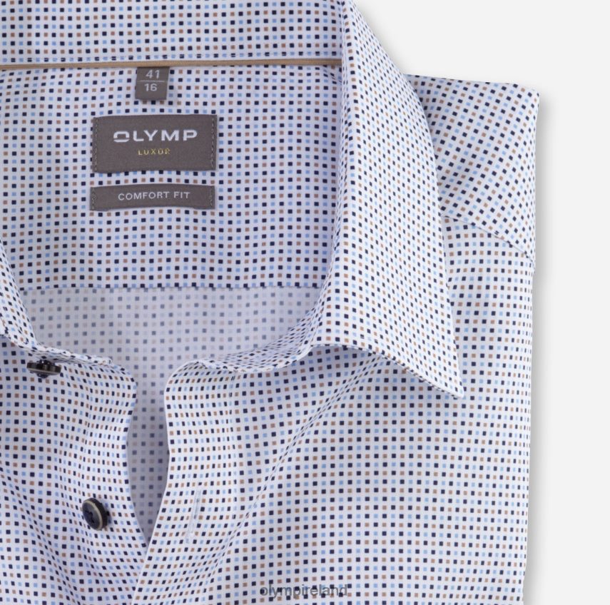 Clothing OLYMP Luxor Comfort Fit, Business Shirt, New Kent, Natural 24L8461586