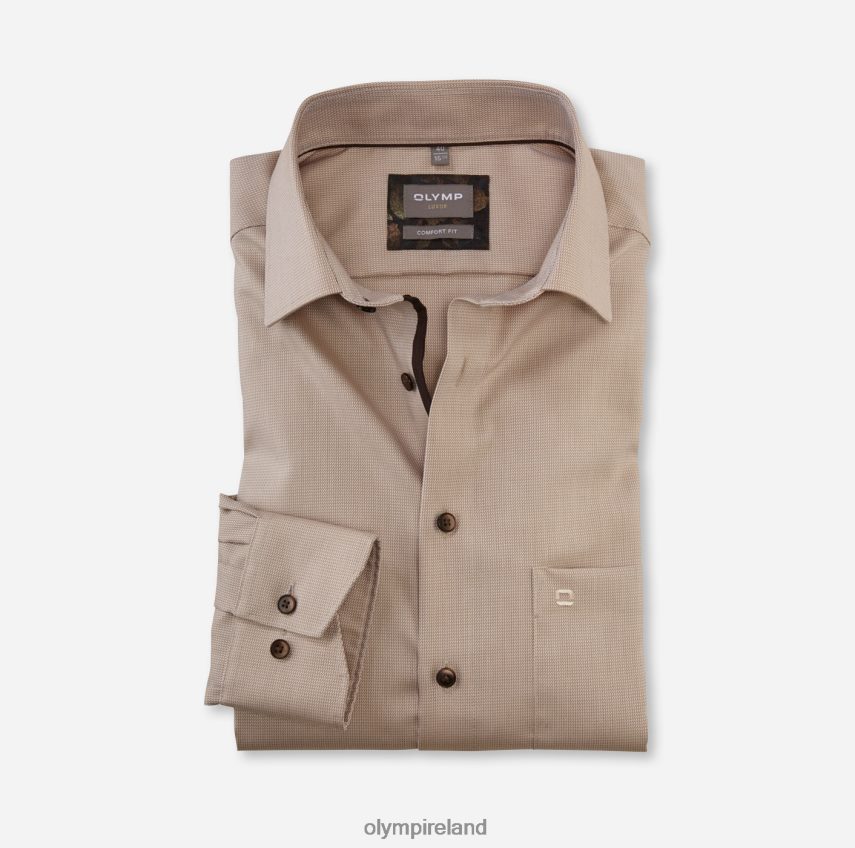 Clothing OLYMP Luxor Comfort Fit, Business Shirt, New Kent, Natural 24L8461664