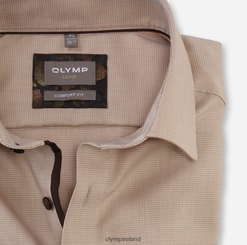 Clothing OLYMP Luxor Comfort Fit, Business Shirt, New Kent, Natural 24L8461664