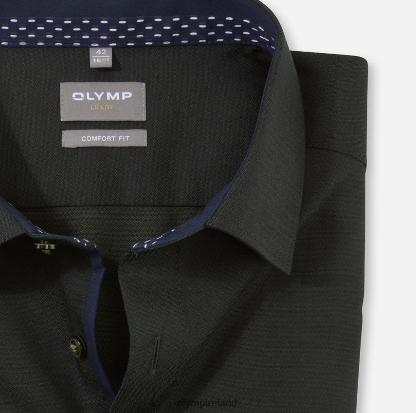 Clothing OLYMP Luxor Comfort Fit, Business Shirt, New Kent, Olive 24L8461612