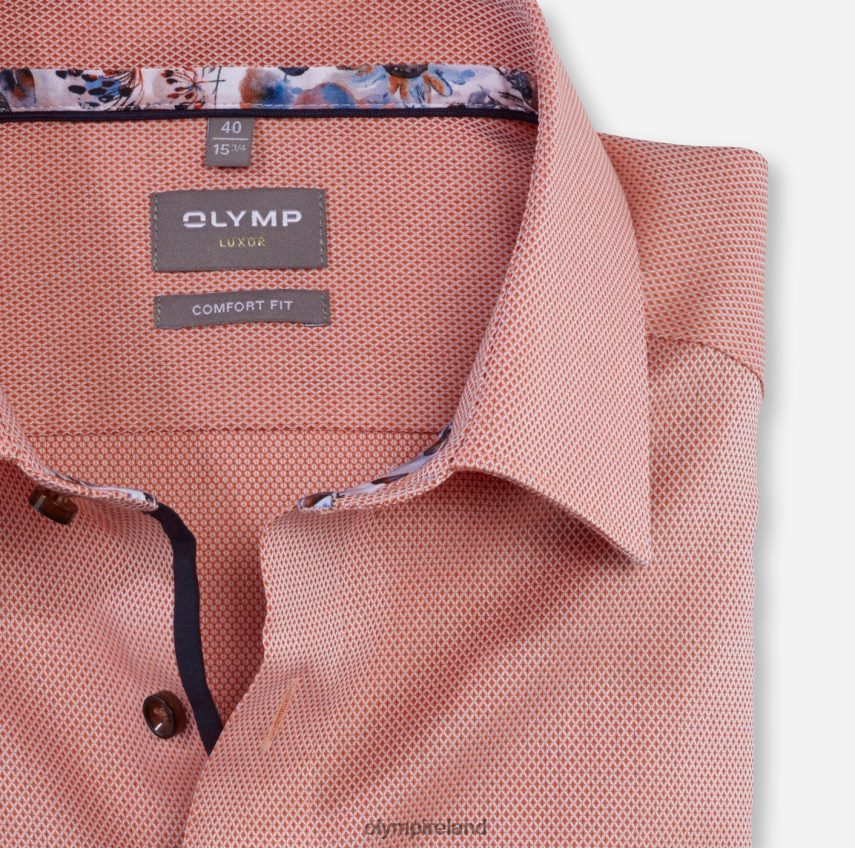Clothing OLYMP Luxor Comfort Fit, Business Shirt, New Kent, Orange 24L8461488