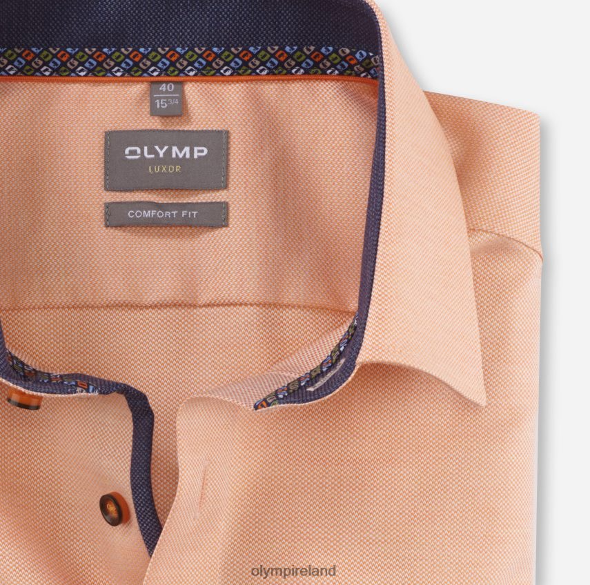 Clothing OLYMP Luxor Comfort Fit, Business Shirt, New Kent, Orange 24L8461550
