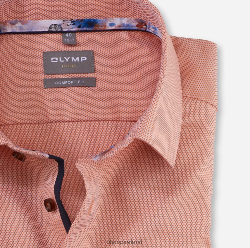 Clothing OLYMP Luxor Comfort Fit, Business Shirt, New Kent, Orange 24L8461589