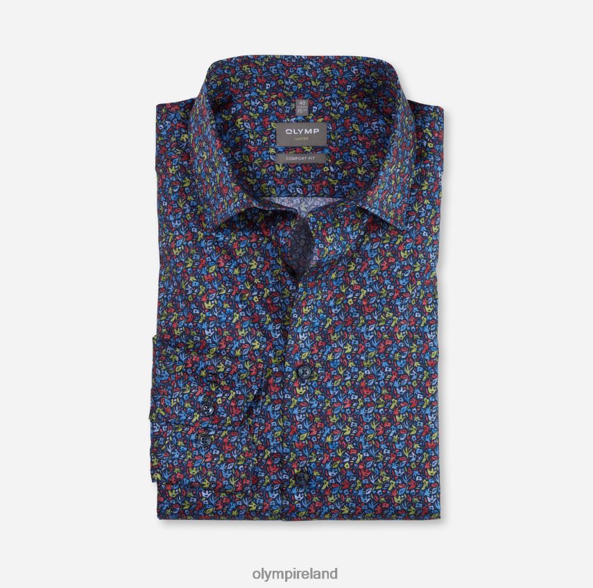 Clothing OLYMP Luxor Comfort Fit, Business Shirt, New Kent, Red 24L8461503