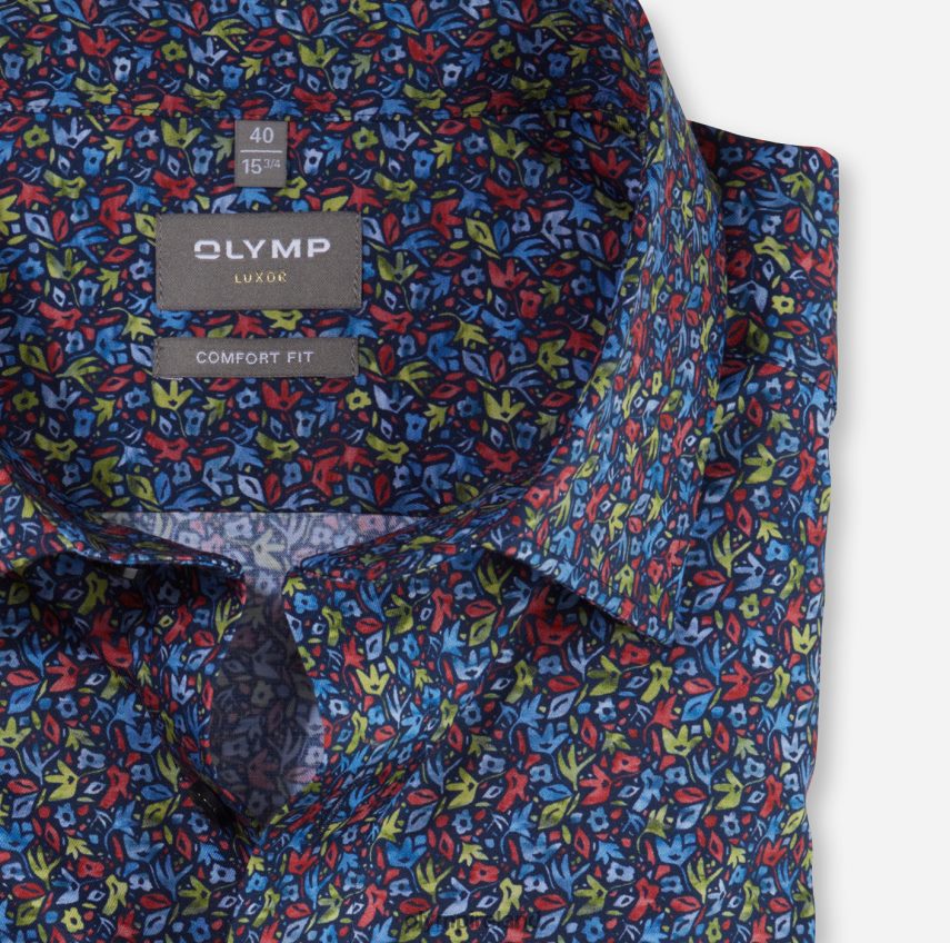 Clothing OLYMP Luxor Comfort Fit, Business Shirt, New Kent, Red 24L8461503