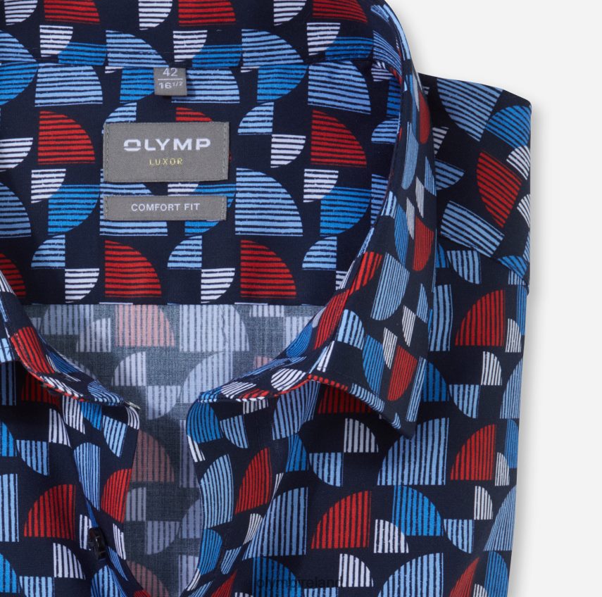 Clothing OLYMP Luxor Comfort Fit, Business Shirt, New Kent, Red 24L8461528