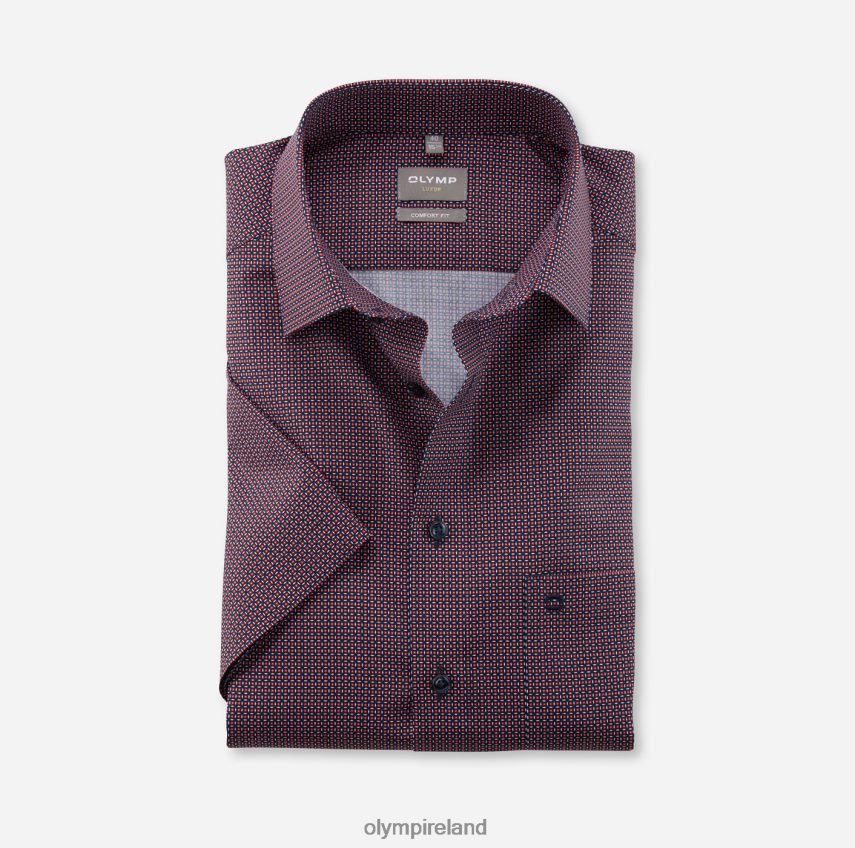Clothing OLYMP Luxor Comfort Fit, Business Shirt, New Kent, Red 24L8461569