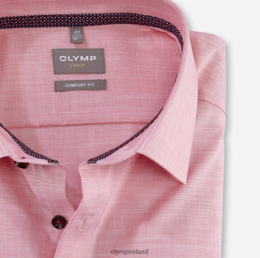 Clothing OLYMP Luxor Comfort Fit, Business Shirt, New Kent, Red 24L8461572
