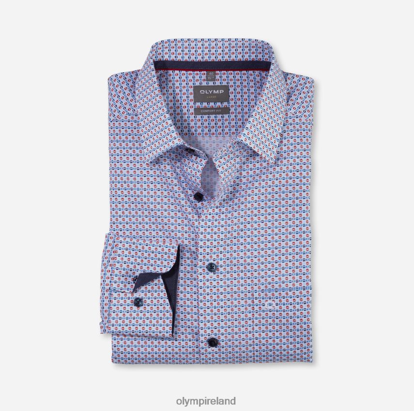 Clothing OLYMP Luxor Comfort Fit, Business Shirt, New Kent, Red 24L8461580