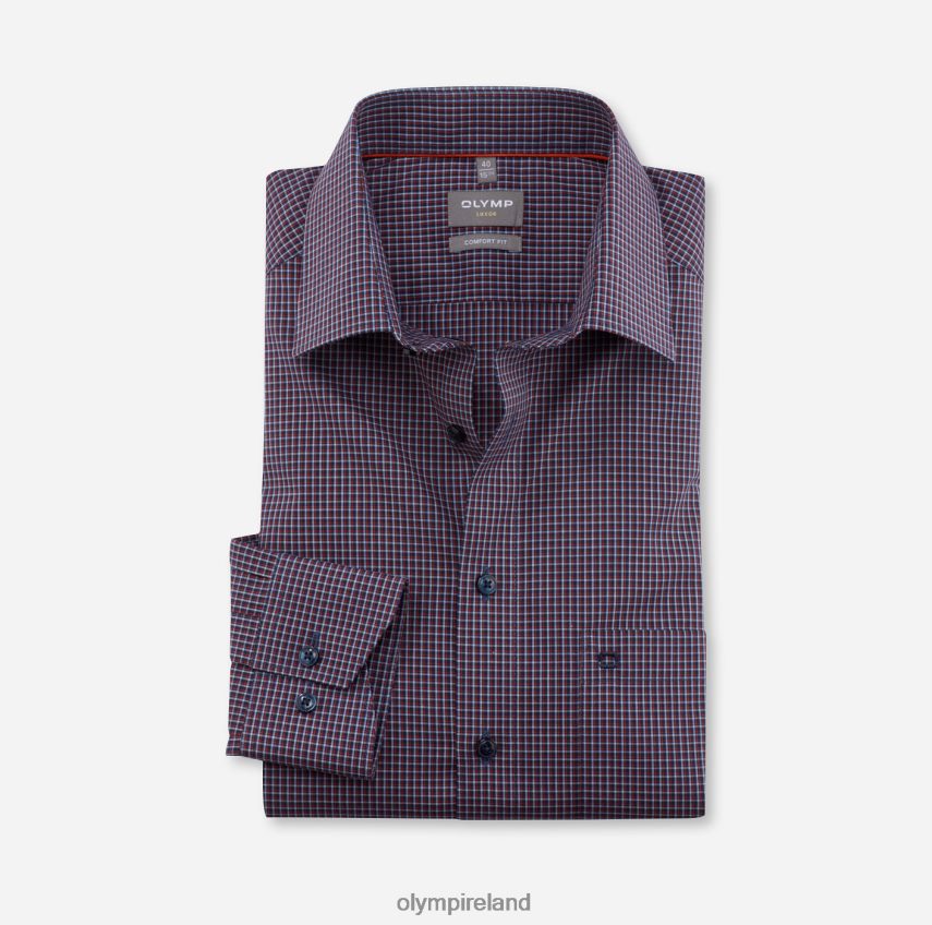 Clothing OLYMP Luxor Comfort Fit, Business Shirt, New Kent, Red Orange 24L8461672