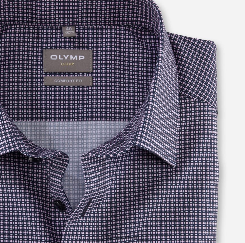 Clothing OLYMP Luxor Comfort Fit, Business Shirt, New Kent, Rose 24L8461531