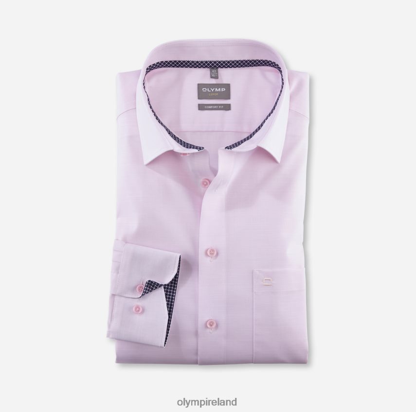 Clothing OLYMP Luxor Comfort Fit, Business Shirt, New Kent, Rose 24L8461648