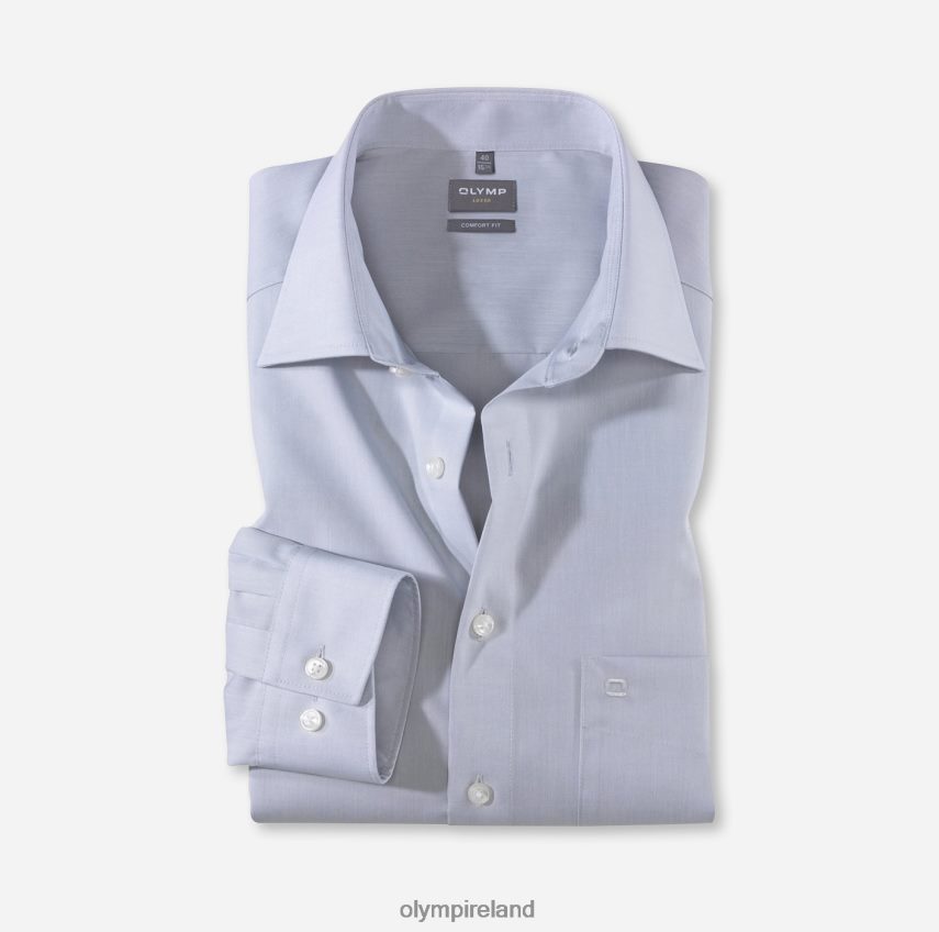 Clothing OLYMP Luxor Comfort Fit, Business Shirt, New Kent, Silver Grey 24L8461681