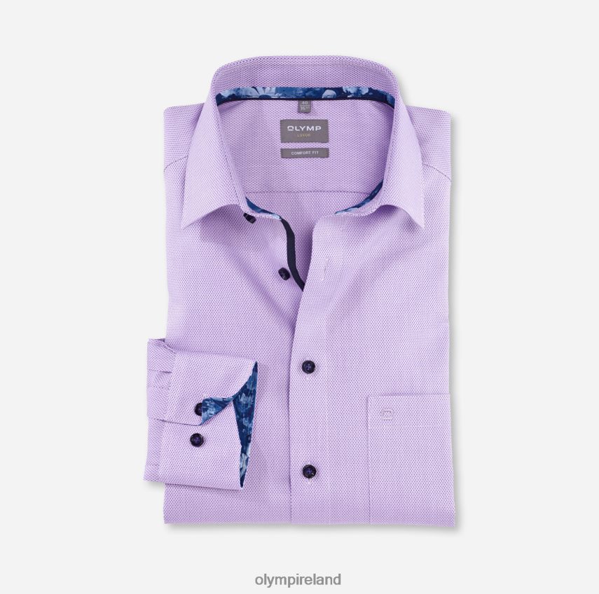 Clothing OLYMP Luxor Comfort Fit, Business Shirt, New Kent, Violet 24L8461643