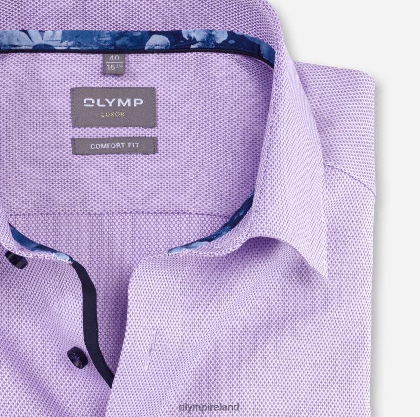 Clothing OLYMP Luxor Comfort Fit, Business Shirt, New Kent, Violet 24L8461643