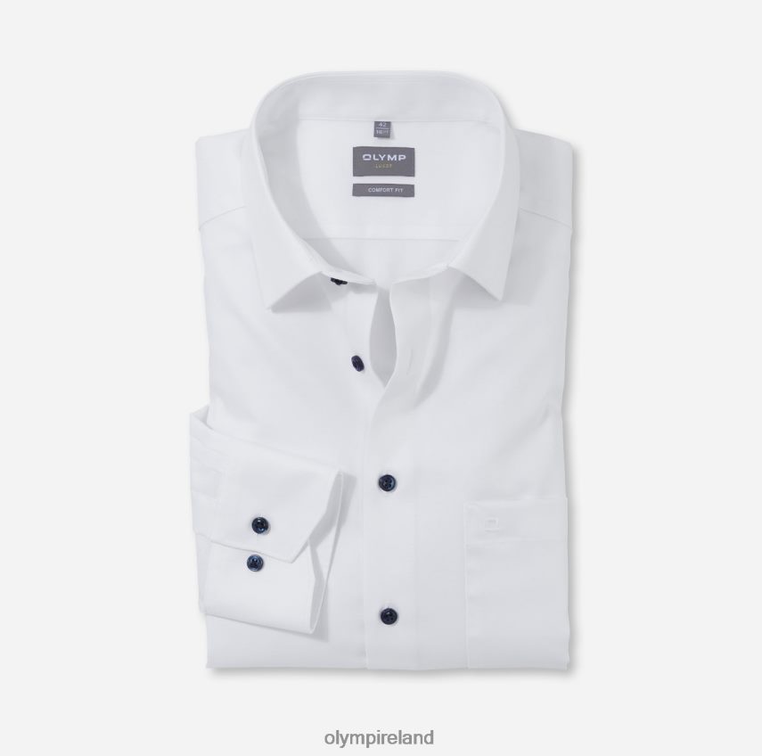 Clothing OLYMP Luxor Comfort Fit, Business Shirt, New Kent, White 24L8461517