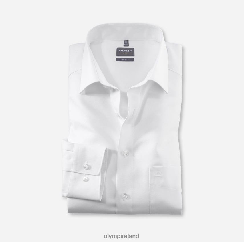 Clothing OLYMP Luxor Comfort Fit, Business Shirt, New Kent, White 24L8461577