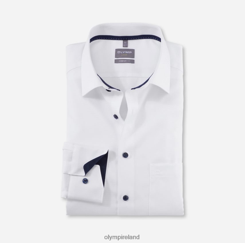 Clothing OLYMP Luxor Comfort Fit, Business Shirt, New Kent, White 24L8461615