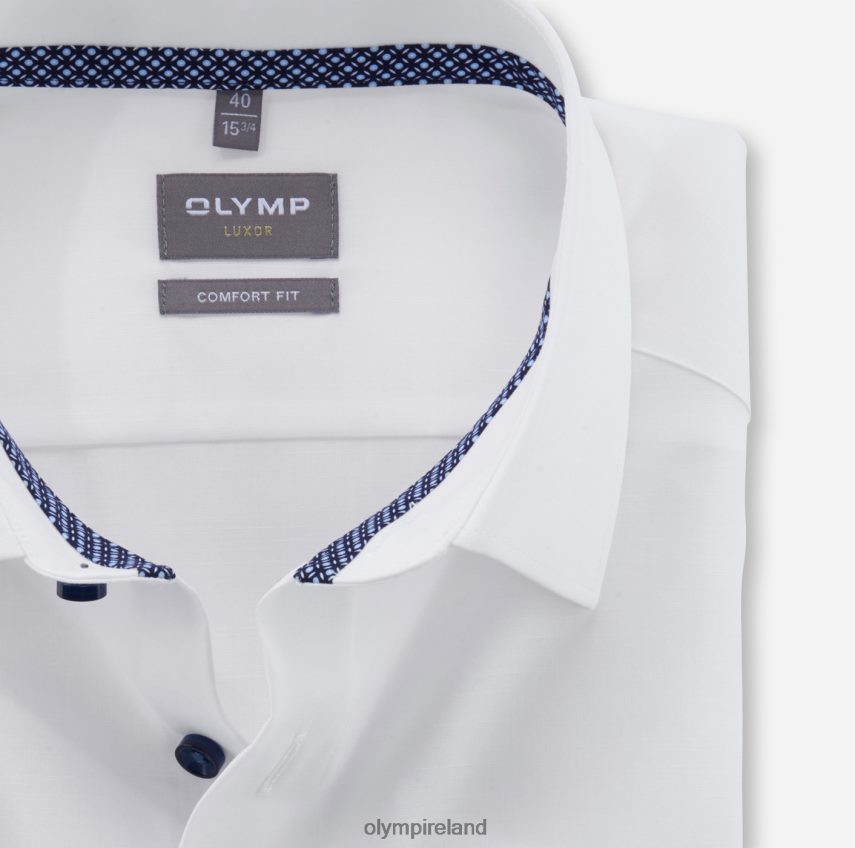 Clothing OLYMP Luxor Comfort Fit, Business Shirt, New Kent, White 24L8461635