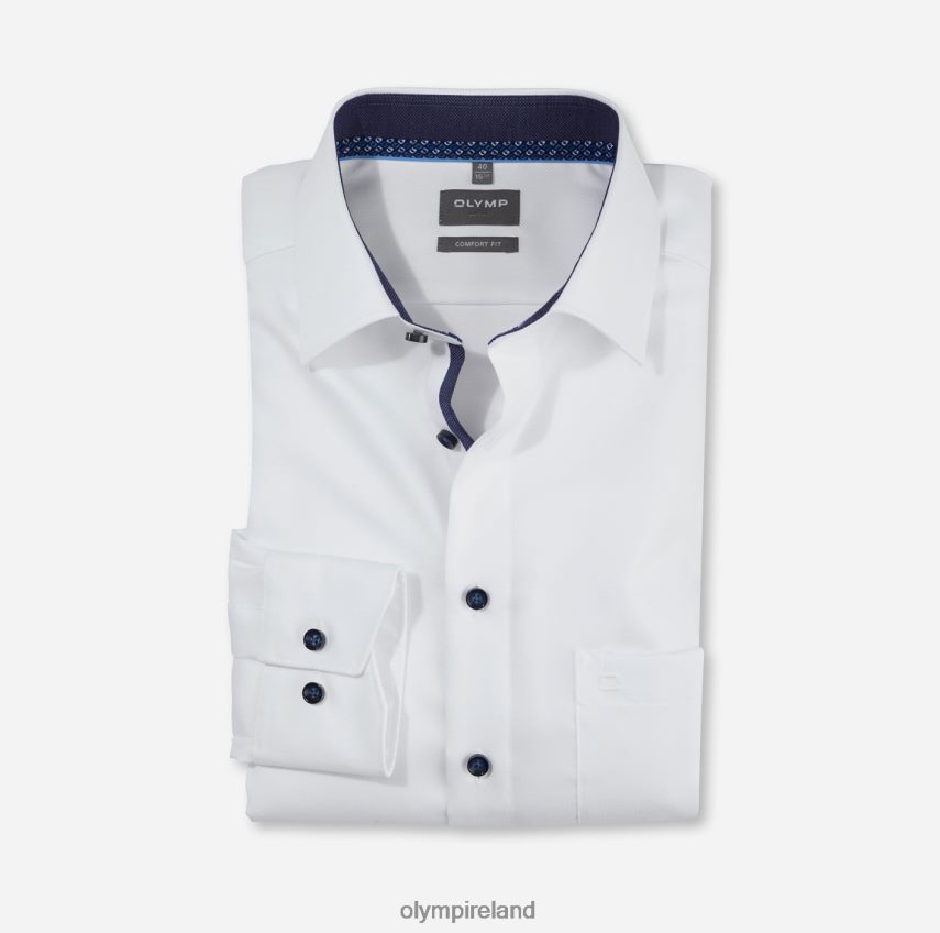 Clothing OLYMP Luxor Comfort Fit, Business Shirt, New Kent, White 24L8461636