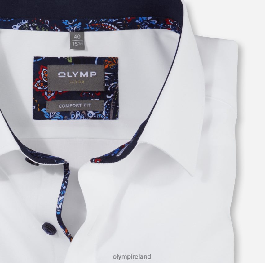 Clothing OLYMP Luxor Comfort Fit, Business Shirt, New Kent, White 24L8461651