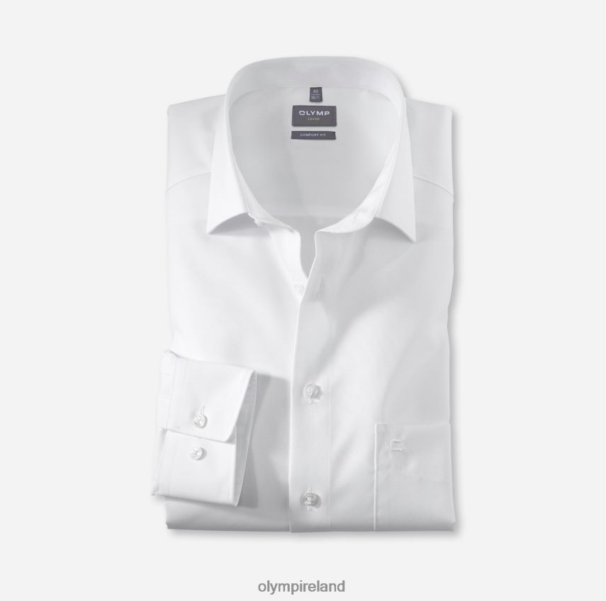 Clothing OLYMP Luxor Comfort Fit, Business Shirt, New Kent, White 24L8461677