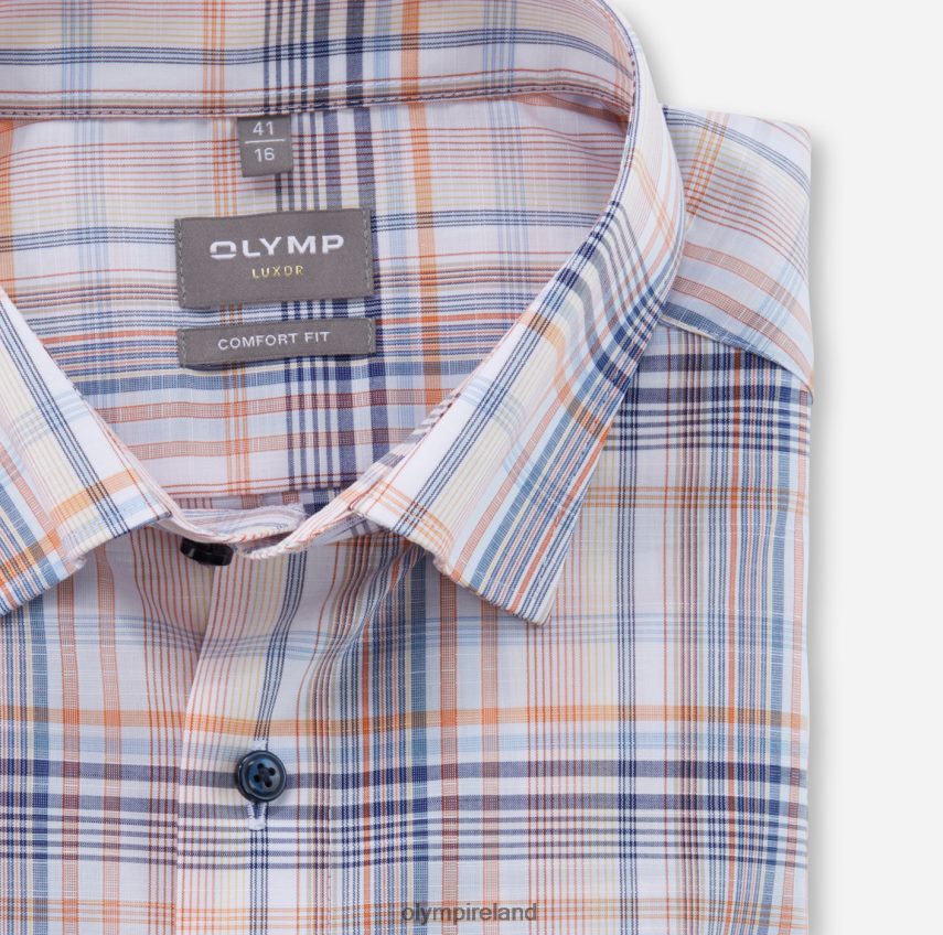 Clothing OLYMP Luxor Comfort Fit, Business Shirt, Under Button-Down, Mandarin 24L8461514