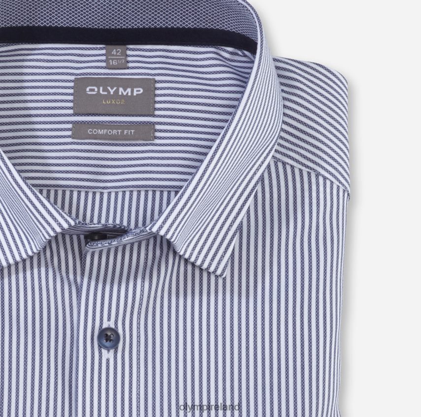 Clothing OLYMP Luxor Comfort Fit, Business Shirt, Under Button-Down, Marine 24L8461558