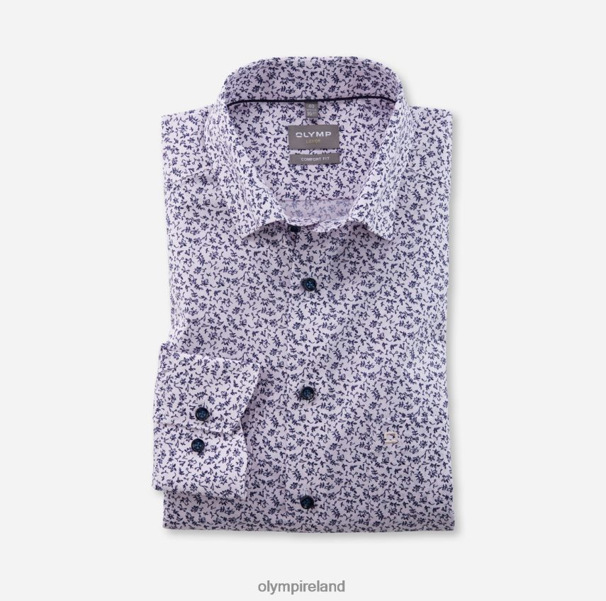 Clothing OLYMP Luxor Comfort Fit, Business Shirt, Under Button-Down, Rose 24L8461582
