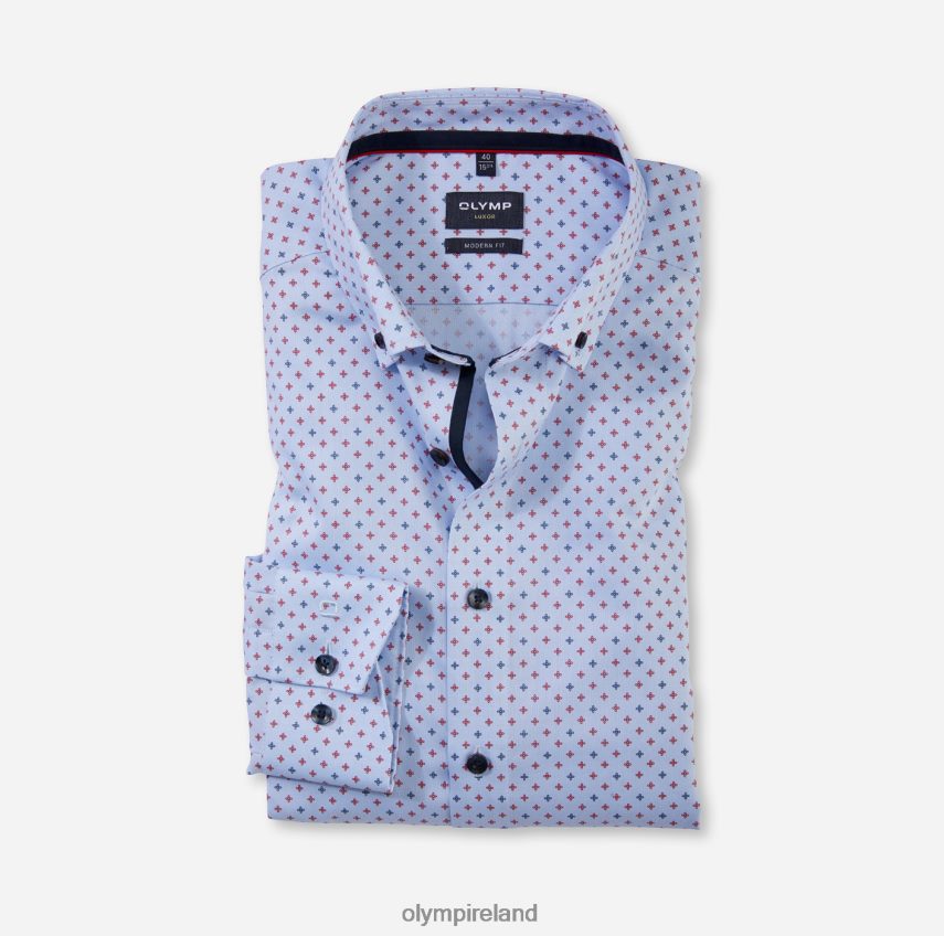 Clothing OLYMP Luxor Modern Fit, Business Shirt, Button-Down, Red 24L8461278