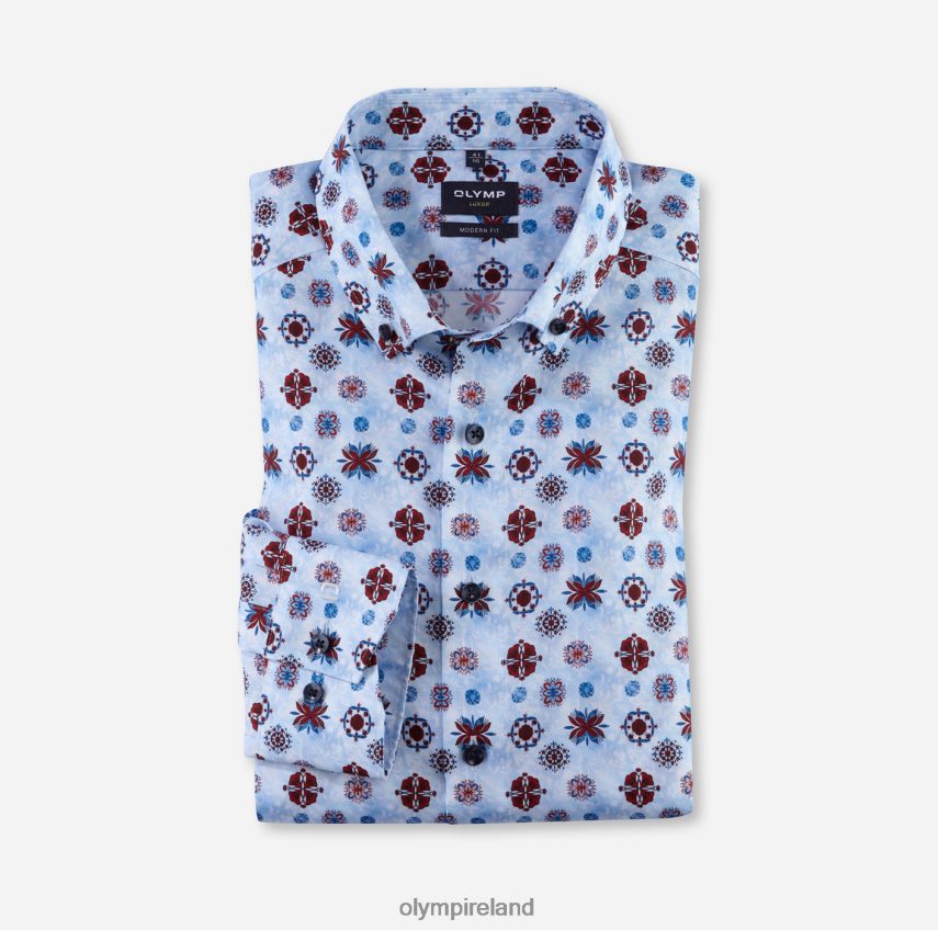 Clothing OLYMP Luxor Modern Fit, Business Shirt, Button-Down, Red 24L846924