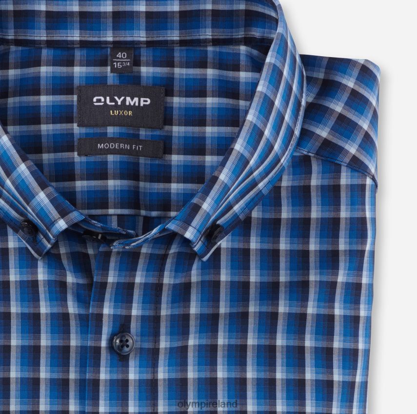 Clothing OLYMP Luxor Modern Fit, Business Shirt, Button-Down, Royal 24L8461054