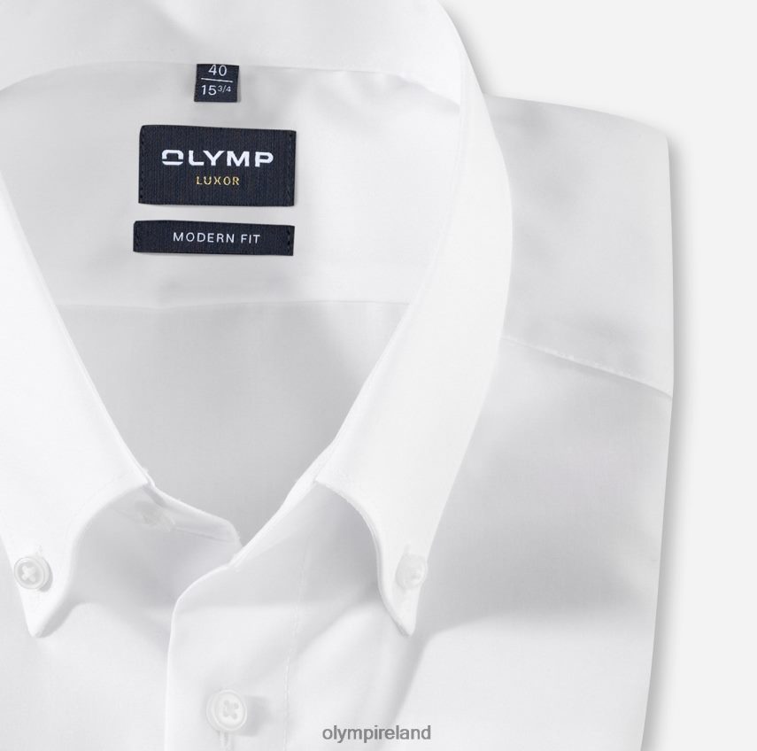 Clothing OLYMP Luxor Modern Fit, Business Shirt, Button-Down, White 24L8461377