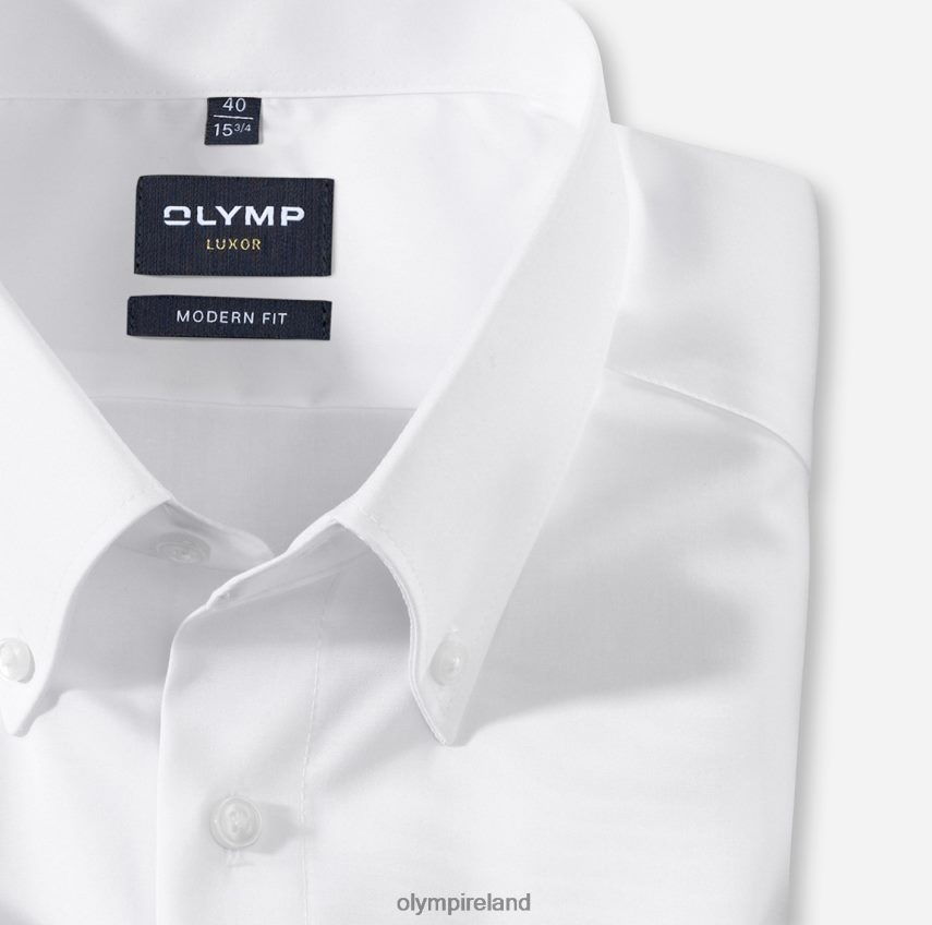 Clothing OLYMP Luxor Modern Fit, Business Shirt, Button-Down, White 24L8461379