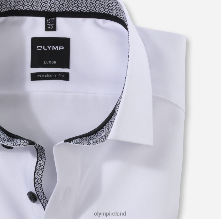 Clothing OLYMP Luxor Modern Fit, Business Shirt, Global Kent, Anthracite 24L8461083