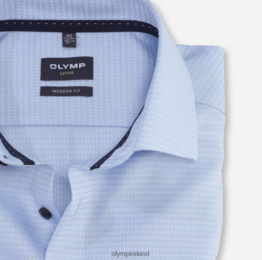Clothing OLYMP Luxor Modern Fit, Business Shirt, Global Kent, Bleu 24L8461058