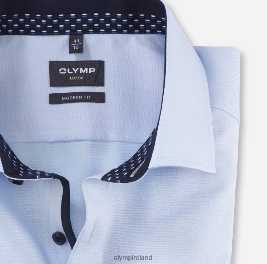 Clothing OLYMP Luxor Modern Fit, Business Shirt, Global Kent, Bleu 24L8461135