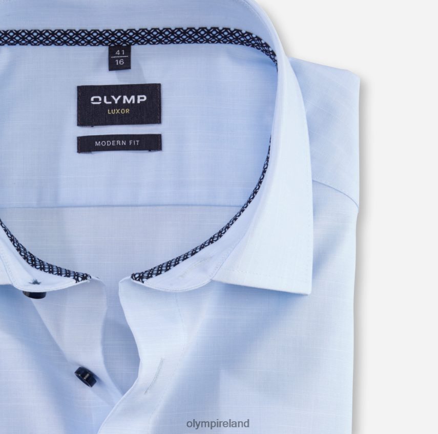 Clothing OLYMP Luxor Modern Fit, Business Shirt, Global Kent, Bleu 24L8461207