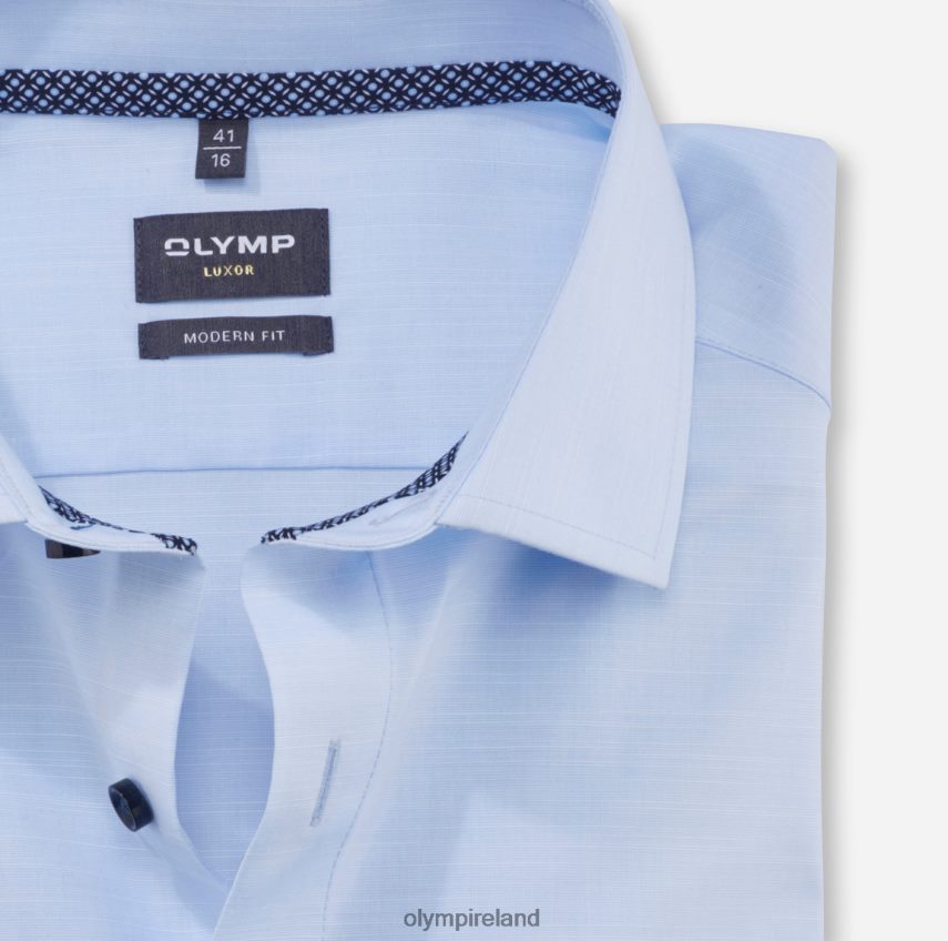 Clothing OLYMP Luxor Modern Fit, Business Shirt, Global Kent, Bleu 24L8461267