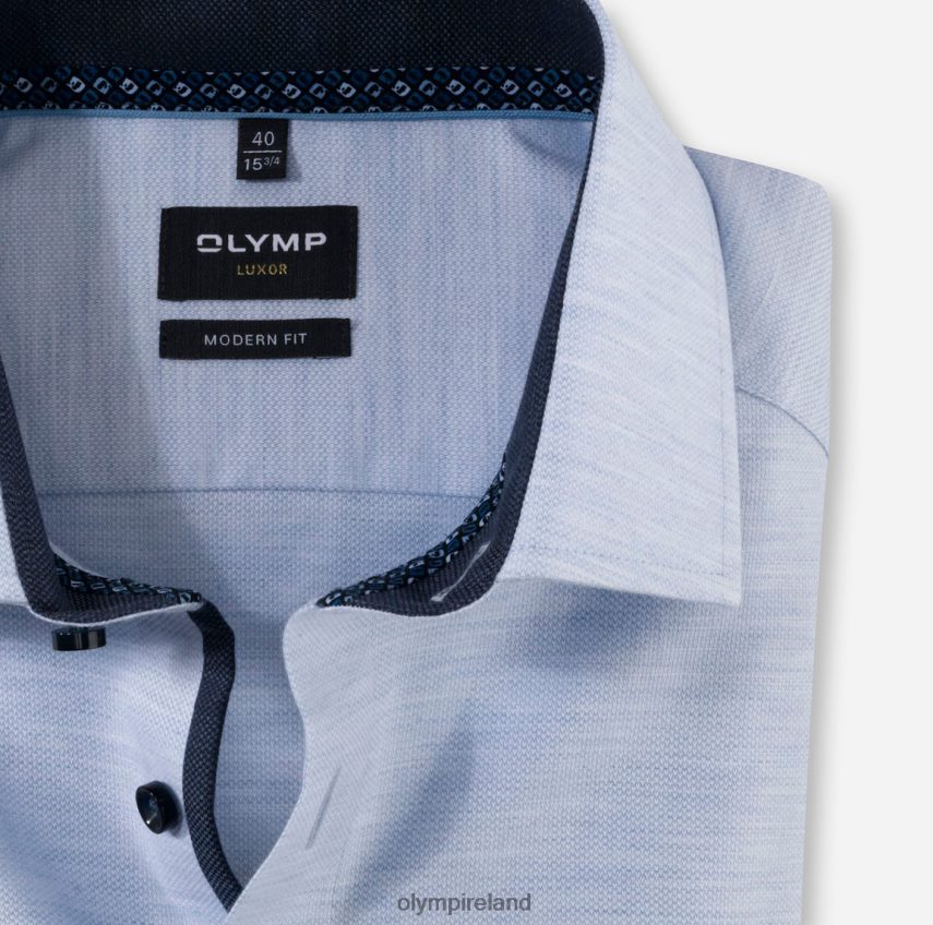 Clothing OLYMP Luxor Modern Fit, Business Shirt, Global Kent, Bleu 24L8461282