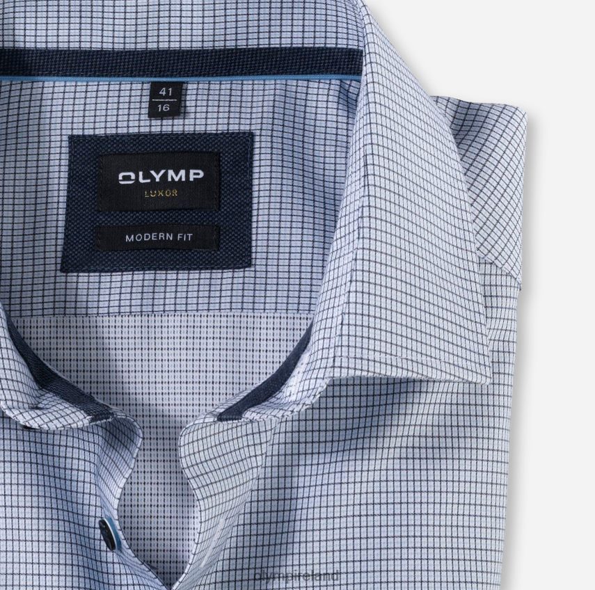 Clothing OLYMP Luxor Modern Fit, Business Shirt, Global Kent, Bleu 24L8461292