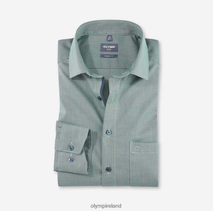 Clothing OLYMP Luxor Modern Fit, Business Shirt, Global Kent, Light Green 24L8461326