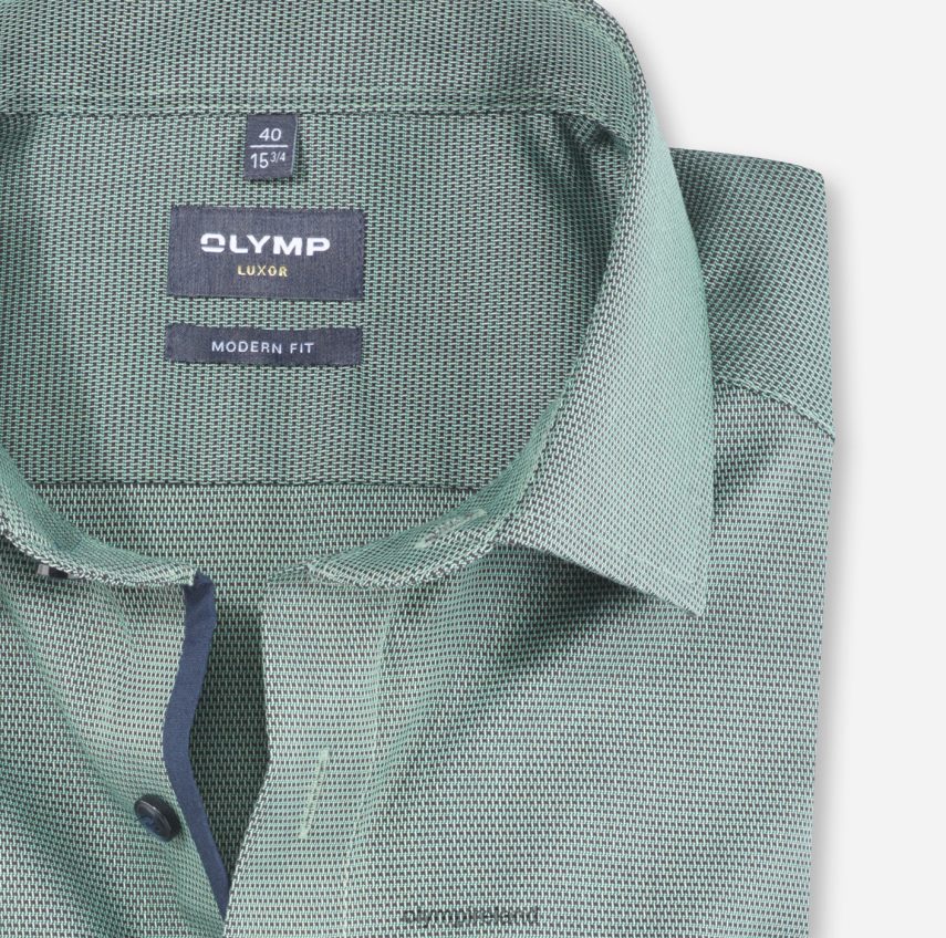 Clothing OLYMP Luxor Modern Fit, Business Shirt, Global Kent, Light Green 24L8461326